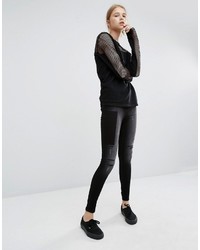 schwarzer Pullover von Cheap Monday