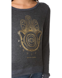 schwarzer Pullover von Spiritual Gangster