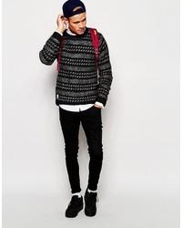 schwarzer Pullover von NATIVE YOUTH