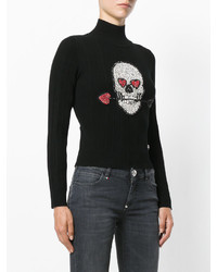 schwarzer Pullover von Philipp Plein