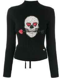 schwarzer Pullover von Philipp Plein