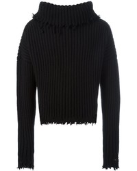 schwarzer Pullover