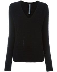schwarzer Pullover von Raquel Allegra