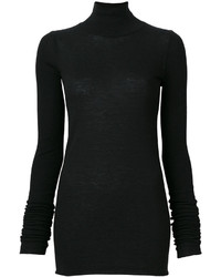 schwarzer Pullover von Rick Owens Lilies