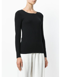 schwarzer Pullover von Majestic Filatures