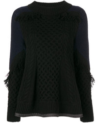 schwarzer Pullover von Sacai