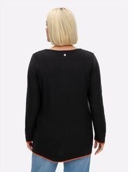 schwarzer Pullover von Sheego