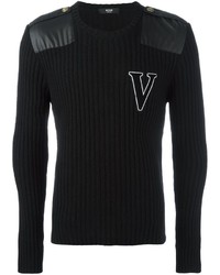 schwarzer Pullover von Versus