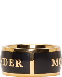 schwarzer Ring von Alexander McQueen