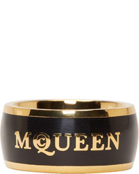 schwarzer Ring von Alexander McQueen