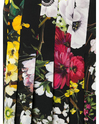 schwarzer Rock mit Blumenmuster von Dolce & Gabbana