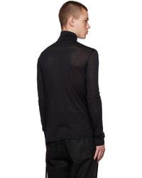 schwarzer Rollkragenpullover von Ann Demeulemeester