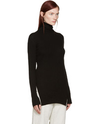 schwarzer Rollkragenpullover von Helmut Lang