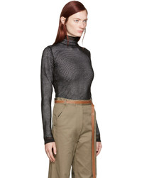 schwarzer Rollkragenpullover von Loewe