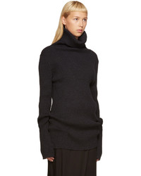 schwarzer Rollkragenpullover von Ann Demeulemeester