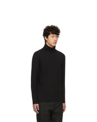 schwarzer Rollkragenpullover von BOSS