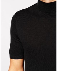 schwarzer Rollkragenpullover von Asos