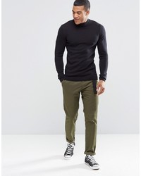 schwarzer Rollkragenpullover von Asos