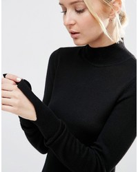 schwarzer Rollkragenpullover von Asos