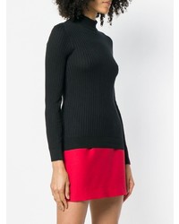 schwarzer Rollkragenpullover von Courreges