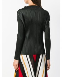 schwarzer Rollkragenpullover von Pleats Please By Issey Miyake