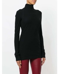 schwarzer Rollkragenpullover von Helmut Lang