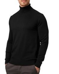 schwarzer Rollkragenpullover von INDICODE