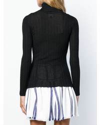 schwarzer Rollkragenpullover von M Missoni