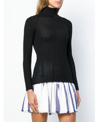 schwarzer Rollkragenpullover von M Missoni