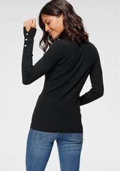 schwarzer Rollkragenpullover von Laura Scott