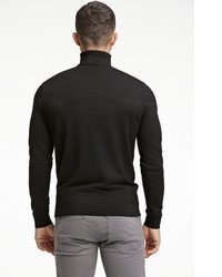 schwarzer Rollkragenpullover von Lindbergh