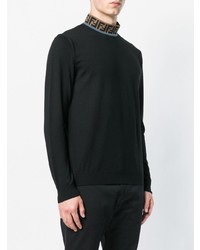 schwarzer Rollkragenpullover von Fendi