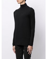 schwarzer Rollkragenpullover von Raf Simons