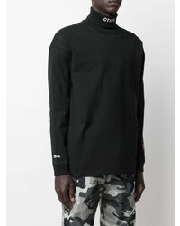 schwarzer Rollkragenpullover von Heron Preston