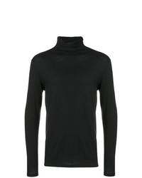 schwarzer Rollkragenpullover von Majestic Filatures