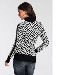 schwarzer Rollkragenpullover von Melrose