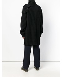 schwarzer Rollkragenpullover von Yohji Yamamoto