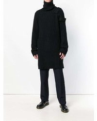 schwarzer Rollkragenpullover von Yohji Yamamoto