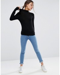 schwarzer Rollkragenpullover von Asos