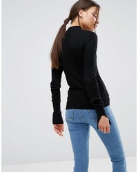 schwarzer Rollkragenpullover von Asos