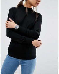 schwarzer Rollkragenpullover von Asos