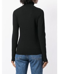 schwarzer Rollkragenpullover von Tory Burch