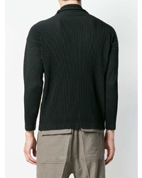 schwarzer Rollkragenpullover von Homme Plissé Issey Miyake