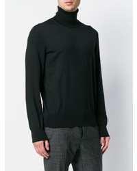 schwarzer Rollkragenpullover von Z Zegna