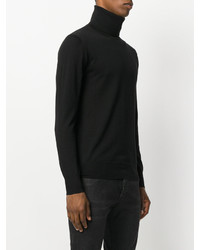 schwarzer Rollkragenpullover von Saint Laurent