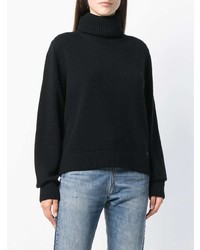 schwarzer Rollkragenpullover von Dsquared2