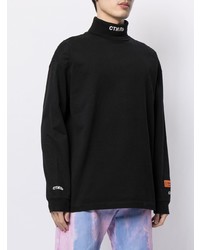 schwarzer Rollkragenpullover von Heron Preston