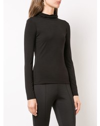 schwarzer Rollkragenpullover von Yigal Azrouel