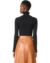 schwarzer Rollkragenpullover von Derek Lam