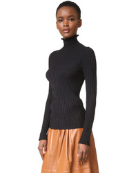 schwarzer Rollkragenpullover von Derek Lam